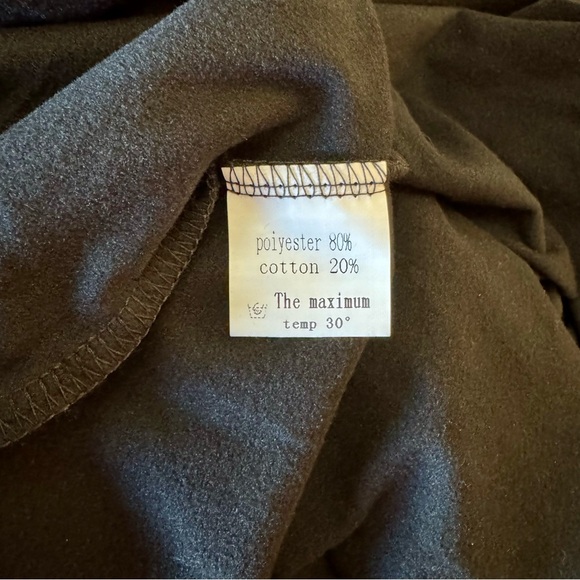 NWT black stretch knit Poseshe maxi dress L - Picture 10 of 13